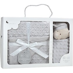 Interbaby. Плед BUBBLE + dou dou bear gray (8100220)