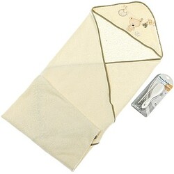 Interbaby. Рушник Teddy + гребінця beige 100х100 (8100223)