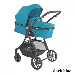 Lorelli. Коляска-трансформер Lorelli STARLIGHT SET с автокреслом (dark blue)