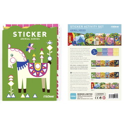 Mideer. Альбом-мозаїка з наклейками Тварини (MD4062)