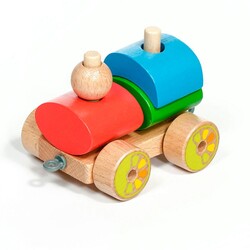 Игрушки из дерева. Паровозик малый (Д163)