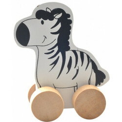 Іграшки з дерева. Каталка - зебра (Д298)