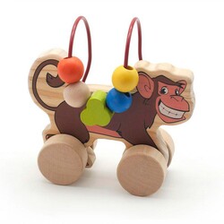 Игрушки из дерева. Лабиринт-каталка Обезьяна (Д357)