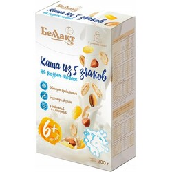Беллакт. Каша  "5 злаков" на козьем молоке, 6 мес+ 200 г (4810263034812)