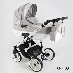 ADBOR. Коляска 3в1 OTTIS WHITE Ow-03