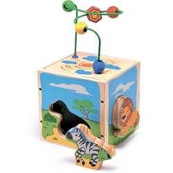 Игрушки из дерева. Универсальный куб Сафари (Д373)