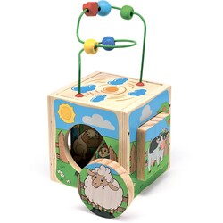 Игрушки из дерева. Универсальный куб Ферма (Д374)