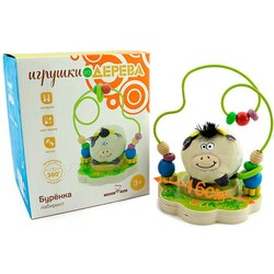 Игрушки из дерева. Лабиринт Коровка (Д384)