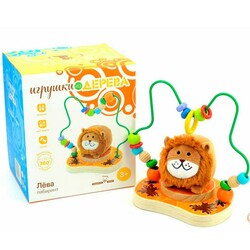 Игрушки из дерева.Лабиринт Львенок (Д386)