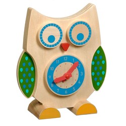Игрушки из дерева. Сова часы и счета (Д391)