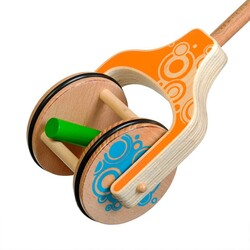 Игрушки из дерева. Каталка "Палочки" (Д418)