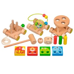 Игрушки из дерева. Паровозик "Чух-чух" №2 (Д420)