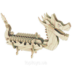 Игрушки из дерева. Лодка Дракона (а) (П085а)