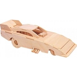 Игрушки из дерева. Забавный автомобиль (П142)