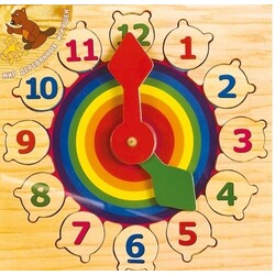 Іграшки з дерева. Годинники веселка (Р 01)
