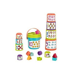 Battat Lite. Ігровий набір - СОРТЕР-ПІРАМІДКА: ДВА В ОДНОМУ(BT2529Z)