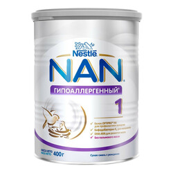 Nestle. NAN Смесь Гипоаллергенный 1, 400 г.  (251728)