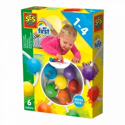 SES Creative.Набор для малювання Серії "My first" - воскові олівці -бусінкі (6 кольорів) (00244S)