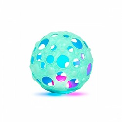 Battat. Развивающая игрушка - ГИБКИЙ ШАРИК ХВАТАЙ-СВЕРКАЙ (свет, 16 см) (BX1694Z)