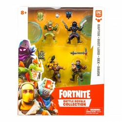 Fortnite. Набор игровых фигурок серии – РАПТОР, ВОРОН, РЕКС, ПОВЕЛИТЕЛЬ РЖАВЧИНЫ (63519)