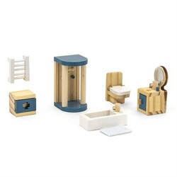 Viga Toys. Дерев'яні меблі для ляльок PolarB Ванна кімната (44039)