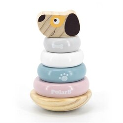 Viga Toys . Деревянная пирамидка PolarB Собачка, неваляшка (44042)