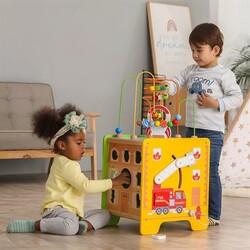 Viga Toys. Деревянный игровой центр Большой бизикуб 5 в 1 (44548FSC)