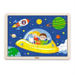 Viga Toys . Деревянный пазл В космосе, 16 эл. (51457)
