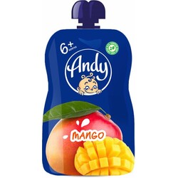 Andy. Манго пюре пауч 6+ м 90 г (003445)