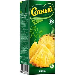 Сочный фрукт. Нектар ананасовый Сочный 0,2 л (1312380)