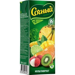 Сочный фрукт. Нектар мультифруктовый Сочный 0,2 л (1312383)
