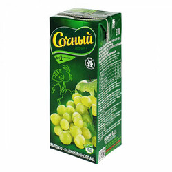 Сочный фрукт. Нектар Яблоко-белый виногр. Сочный 0,2 л (1312392)