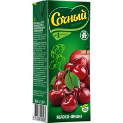 Сочный фрукт. Нектар яблочно-вишневый  0,2 л (1312395)
