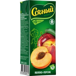 Соковитий фрукт. Нектар яблучно-персиковий 0,2 л (1312407)