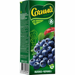 Сочный фрукт . Нектар Яблоко-черника 0,2 л (1312410)