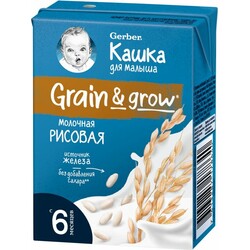 Gerber. Каша молочная рисовая 200 г (1100460)