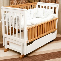 Goydalka. Ліжко "Alex"  (600*1200) (бук) фарбоване (1B25-2,9-1,2)