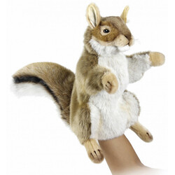 Hansa. Руда білка Hansa 28 см, реалістична м'яка іграшка на руку (4806021971628)