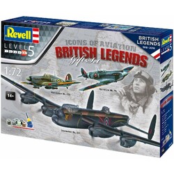 Revell. Сборная модель-копия набор Авиа Легенды Британии уровень 5 масштаб 1:72(RVL-05696)
