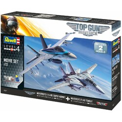 Revell. Збірна модель-копія набір Винищувачі F-14 і F / A-18E з фільму Top Gun ур 4 м 1:72 (RVL-056)