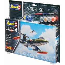 Revell. Сборная модель-копия набор Истребитель F-104 "Старфайтер" уровень 4 масштаб 1:72(RVL-63879)