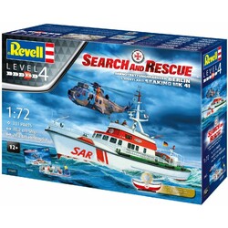 Revell. Сборная модель-копия набор Спас. Катер "Arkona" и вертолет Sea King mk 41 ур 4(RVL-05683)