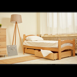 Goydalka. Кровать "TERRY" с ящиками (800 * 1600) (бук) (окрашенные) (1T41-9-1,2,4)