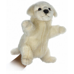 Hansa. М'яка іграшка на руку, маремма (Амбруцкая вівчарка) 28 см (4806021973387)