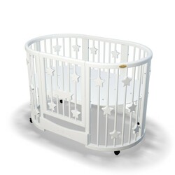 Ingvart. Кроватка Smartbed Plus со звездами  ,72/120, венге (2000000000947)