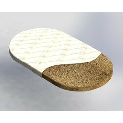  IngVart. Матрас в кроватку 60х120,  кокос (2100085000006)