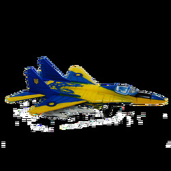 4D Master. Об'ємний пазл Винищувач МіГ-29 UA colors (26199)