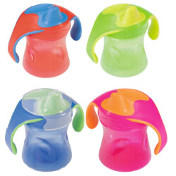 Baby-Nova.Чашка учебная с ручками, 220 мл, 6мес+ (341197))