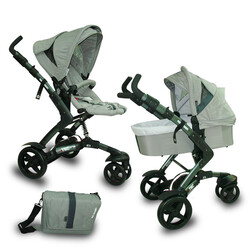 ABC Design. Универсальная коляска 2 в 1 3 TEC цвет Pearl серебристо-серый  (31094/407)