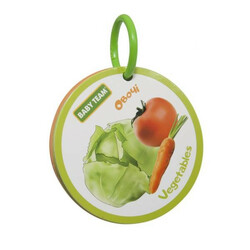 Baby Team. Іграшка-книжка "Фрукти-овочі" 24 стор. 18мес(8730)